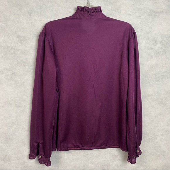 Purple Ruffle Blouse - Picture 2 of 16